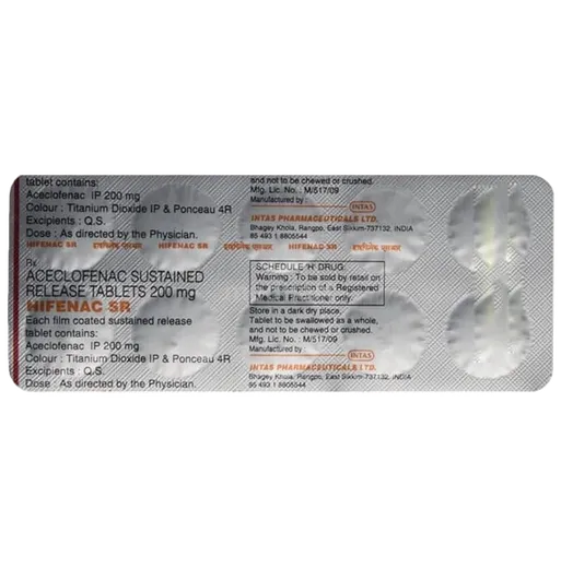 hifenac sr tablet 10's